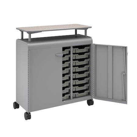 Smith Trades Industrial Storage Cabinet, 50 in H, 43 in W, Platinum 620124000PPGNBPPPLT